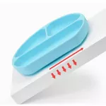 Silicone bowl And the silicone tray eating food for children