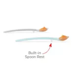 SKIP HOP Easy Feed Spoons-Gray/Teal Silicone spoon