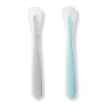 SKIP HOP Easy Feed Spoons-Gray/Teal Silicone spoon