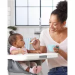 SKIP HOP Easy Feed Spoons-Gray/Teal Silicone spoon