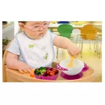 Baby food bowl, baby rice bowl, baby rice bowl with non -slip vacuum tires