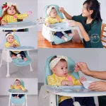 เก้าอี้กินข้าวเด็ก เก้าอี้ทานข้าวเด็ก เก้าอี้เด็ก โต๊ะกินข้าวเด็ก  high chair Multifuntion ฟรี ฟรี เบาะนั่ง ถาดรองอาหาร
