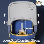 เก้าอี้เด็ก เก้าอี้กินข้าว เก้าอี้หัดนั่ง High Chair ปรับระดับได้สูง-เตี้ย มี่ที่ใส่ของ สายนิรภัย 5ทาง