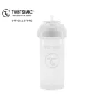 Twistshake Straw Cup แก้วน้ำสำหรับเด็ก มีหลอดดูด ป้องกันการหกเลอะเทอะ 360ml สีขาว/White