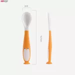 FIN spoon-fork, 360 degrees for children 6M+ with BPA free storage box model ST062