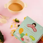 Brocke soup, tomatoes, chicken mixed with quinoa and 3 types of brown rice