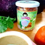 Germinated brown rice, coarse, clear mushrooms