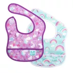BUMKINS STARTER BIB 2 pieces of waterproof package for younger 3-9 months