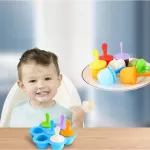 Silicone blocks block ice cream, soaking baby food, soaked in a circle supplement, 7 channels with ice cream
