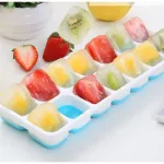 14 holes, silicone blocks, ice blocks, baby food, dietary supplements with lid