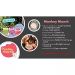 Monkey Munch, 100% crispy vegetables and fruits for children aged 12 months and older, has a mixture of egg whites.