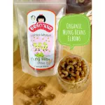 Pasta, organic green beans, organic seal