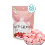 Wel-B Yogurt​ Melts Strawberry 20g.โยเกิร์ตกรอบ รสสตรอเบอร์รี่ 20g 6 ซอง- ขนม ขนมเด็ก ขนมสำหรับเด็ก ขนมเพื่อสุขภาพ ฟรีซดราย