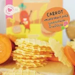 Farm love waffles, crispy brown rice, mixed vegetables and fruits for children 8 months or more.