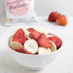 Selling 48 sachets. Welze-Dried Strawberry and Banana 16g. Strawberry and Crispy Banana 16G.-Children's dessert snacks for children. Free healthy desserts