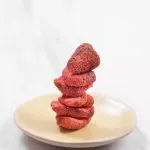 WEL-B Freeze-Dried Strawberry 14G Crispy Strawberry 14G. Welb Pack 6 sachets-Children's dessert snacks Free healthy desserts without oil