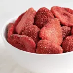 WEL-B Freeze-Dried Strawberry 22g. Crispy Strawberry 22 grams. Pack 6 sachets. Children's dessert snacks for children. Free healthy desserts, no oil, not heat.