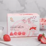 Wel-b yogurt melts strawberry 42g. 42 grams of Strawberry Freeze -Dried Yogurt & Fruit Snacks - Children's dessert