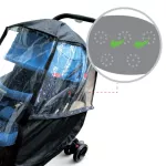 Prince & Princess Rainproof plastic for Stroller Rain Cover