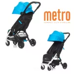 Ergobaby รถเข็นเด็กกะทัดรัดขึ้นเครื่องได้ รุ่น Metro Compact City Stroller สี ฟ้า EGMETROEU4