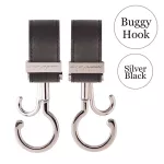 Luxurious Buggy Hooks-PU Silver Hanging for Luxury Cart