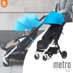 Ergobaby รถเข็นเด็กกะทัดรัดขึ้นเครื่องได้ รุ่น Metro Compact City Stroller สี ฟ้า EGMETROEU4