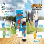 MUNO MILK, immunized milk, and calcium supplementation, BGF-IMMUNE®, beta glucan extract from 1,3 types of yeast.
