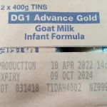DG 1 Advance Gold, DG Gold Goat Milk, 400 grams, selling 12 cans