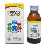 Nutroplex Oligo Plus ผลิตภัณฑ์เสริมอาหาร มัลติวิตามิน พลัส โอลิโกฟรุคโตส, เหล็ก และแอล-ไลซีน รสส้ม 100 มล.