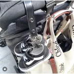 Luxurious Shoes Clip Silver Black that escapes the shoes or things with a wheelchair.