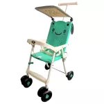 FIN BABIESPLUS รถเข็นเด็ก 4 ล้อ ขนาดพกพา น้ำหนักเบา พับเก็บง่าย มีหลังคาบังแดด รับน้ำหนักได้ถึง 18 กิโลกรัม Mini Stroller รุ่น CAR-710