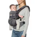 ERGOBABY OMNI 360 Baby Powder, Classic Weave cooling fabric