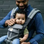 ERGOBABY OMNI 360 Baby Powder, Classic Weave cooling fabric