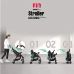 FIN Babies Plus รถเข็นเด็กน้ำหนักเบา พกพาสะดวก มีหลังคาบังแดด รุ่น CARA7