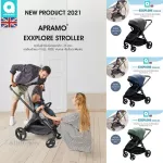 Apramo รถเข็นสำหรับเด็ก รุ่น EXXPLORE STROLLER ใช้ได้ตั้งแต่แรกเกิด-6ปี รับประกัน 3 ปี รถเข็นเด็กที่ตอบโจย์ไลฟ์สไตล์ ครอบครัวยุคใหม่ สายเดินทาง