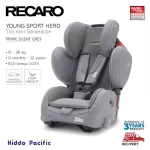 Recaro Young Sport Hero Prime Car Seat, the head backrest can adjust the height of 3 levels, come with 5 seat belts.