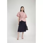 Queencows Kathrin Pink Wrap Top