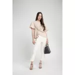 Queencows Kathrin Beige Wrap Top