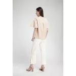 Queencows Kathrin Beige Wrap Top