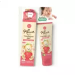 Organic toothpaste, Toothpaste Gel, Strawberry, can be used from birth 0+ size 40 ml. Khun Organic