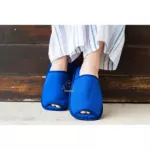 Blue Slipper, 5 -star hotel, shoes, can wash in the house. Microsilk fabric, comfortable to wear, Slipper shoes, slippers.