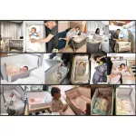 TUTTI Bambini Cozee Bedside CRIB Rocking Model - Baby Beds for Bed Side With mosquito nets+sheets