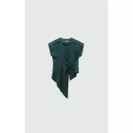 Milada V Collar Top Green