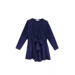 Wanda Tie Long Robe Navy L