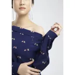 Milada Princed Long Sleeve Navy shirt