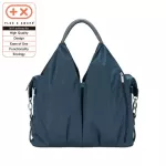 LASSIG GREEN LABEL NECKLINE SPIN DIAPER BAG, Blue Mélage