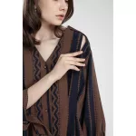 Queencows Penma V Top Brown shirt