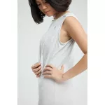 Queencows Trixie Neck Dress White