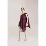 Queencows shirt for Genes One Shoulder Wine