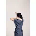 Queencows Dress Jolie Striped Dress Navy